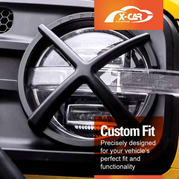 Head Light Trim for GWM Tank 300 2023-Onwards Front Light Frame Cover Set of 2