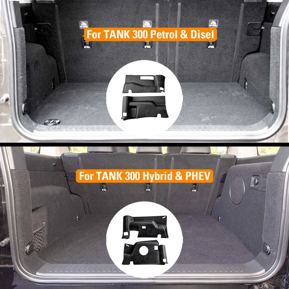 Boot Liner / Back Seat Protector for GWM Tank 300 2023-Onwards Boot Side Liner Mats