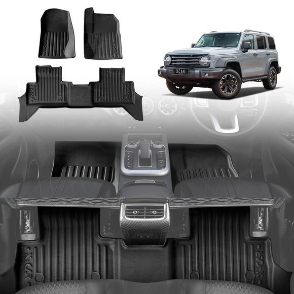 3D Car Floor Mats for GWM Tank 300 2023-Onwards All-Weather Liners