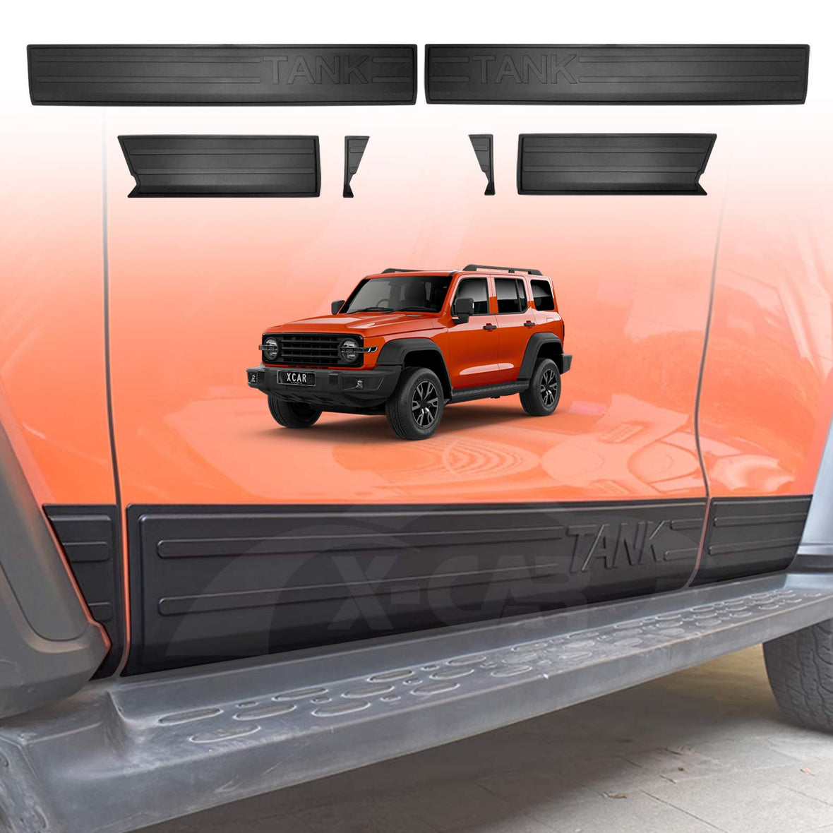 GMW Tank 300 Door Body Skirt Cladding Trims | X-CAR