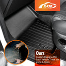 3D Floor Mats for JAC T9 Dual Cab 2024-Onwards All-Weather Car Liners-2