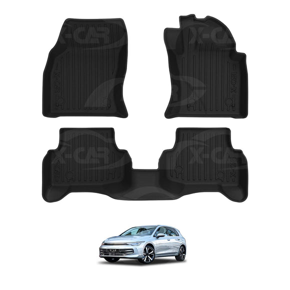 [Pre-order] 3D Floor Mats for Volkswagen VW Golf MK7 MK7.5 MK8 2013-Onwards All-Weather Car Liners
