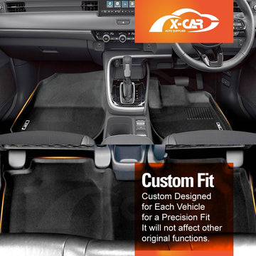 3D Floor Mats for Honda HR-V HRV 2022-2025 All-Weather Carpet Liners - 0