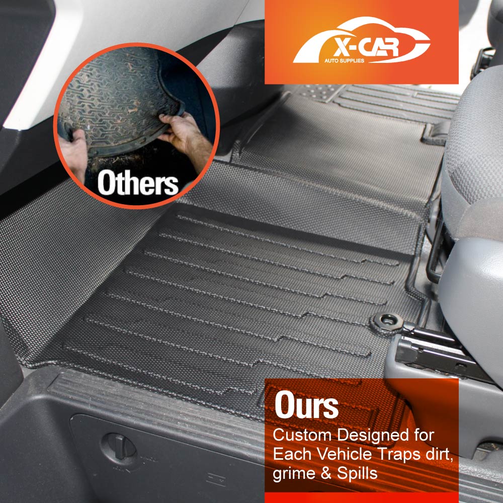 3D Floor Mats for Toyota HiAce Van 2019-2025 All-Weather Car Liners