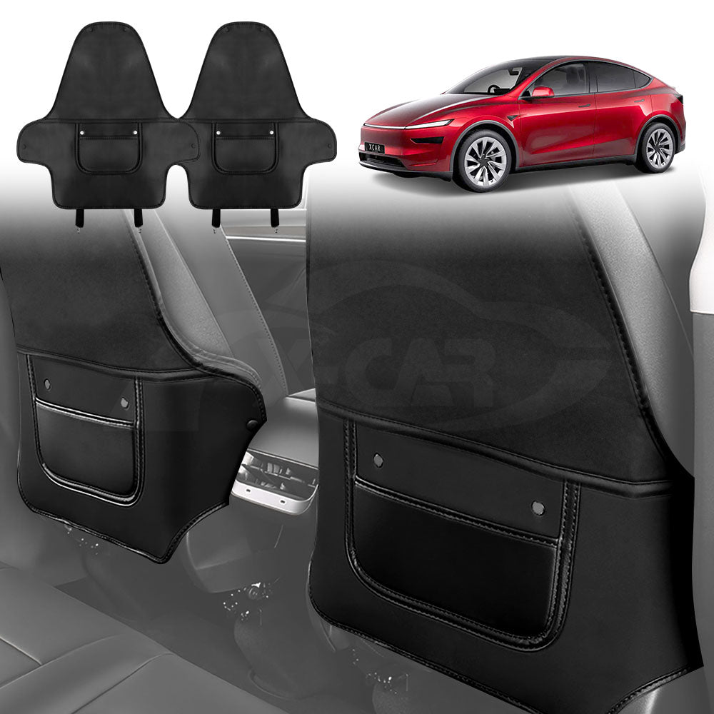 Tesla Model Y Juniper 2Pcs Seat Back Kick Mats 2025-Onwards