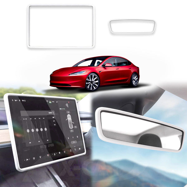 New Tesla Model 3 Highland Screen Protector Rearview Mirror Frame
