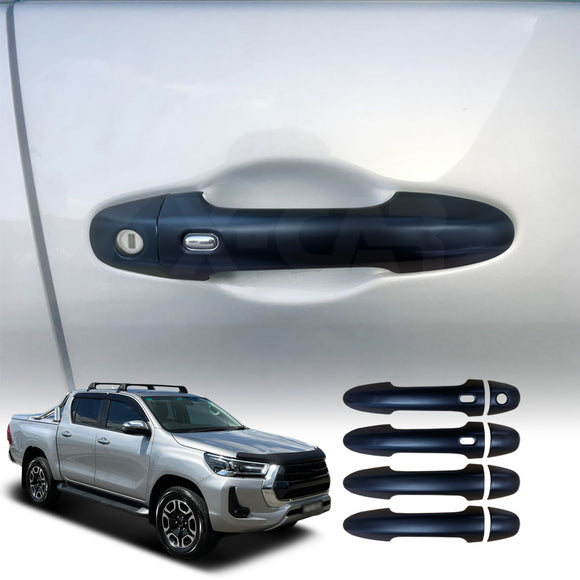 Door Handles Bowl Inserts Cover for Toyota Hilux 2015-2025 Smart Keyless