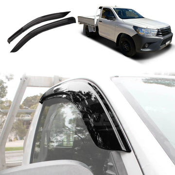 WeatherShields for Toyota Hilux Single Cab 2015-2025 Car Weather Shields Wind Deflectors Sun Visors
