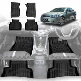 3D Floor Mats for Holden Caprice WN 2013-2017 All-Weather Car Liners