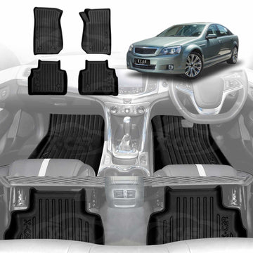 3D Floor Mats for Holden Caprice WN 2013-2017 All-Weather Car Liners