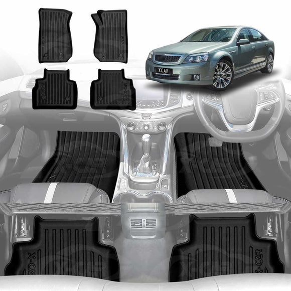 3D Floor Mats for Holden Caprice WN 2013-2017 All-Weather Car Liners