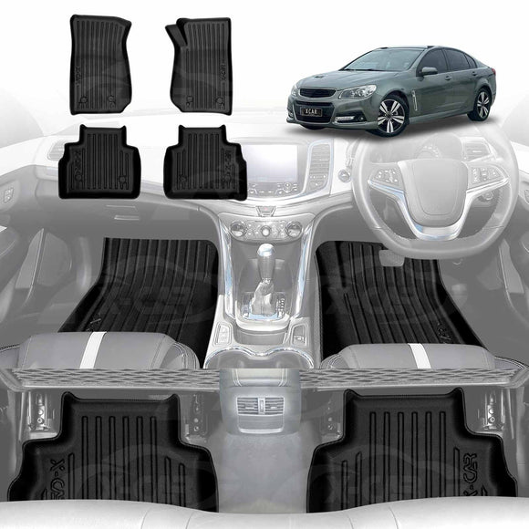 3D Floor Mats for Holden Commodore VF Series Sedan & Wagon 2013-2017 All-Weather Car Liners