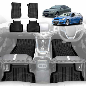 3D Floor Mats for Holden Commodore VF Series Sedan & Wagon 2013-2017 All-Weather Car Liners