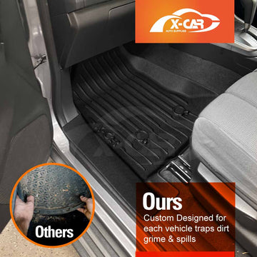 3D Floor Mats for Holden Colorado 7 2012-2016 All-Weather Car Liners - 0