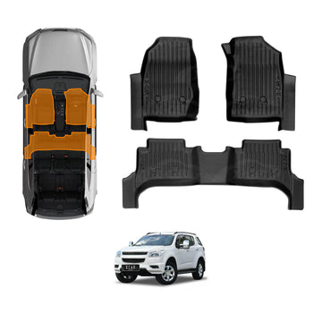3D Floor Mats for Holden Colorado 7 2012-2016 All-Weather Car Liners
