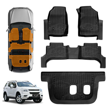 3D Floor Mats for Holden Colorado 7 2012-2016 All-Weather Car Liners
