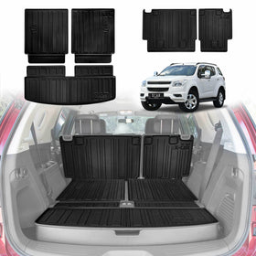 Boot Liners/ Back Seat Protector for Holden Colorado 7 2012-2016 Trunk Cargo Mats