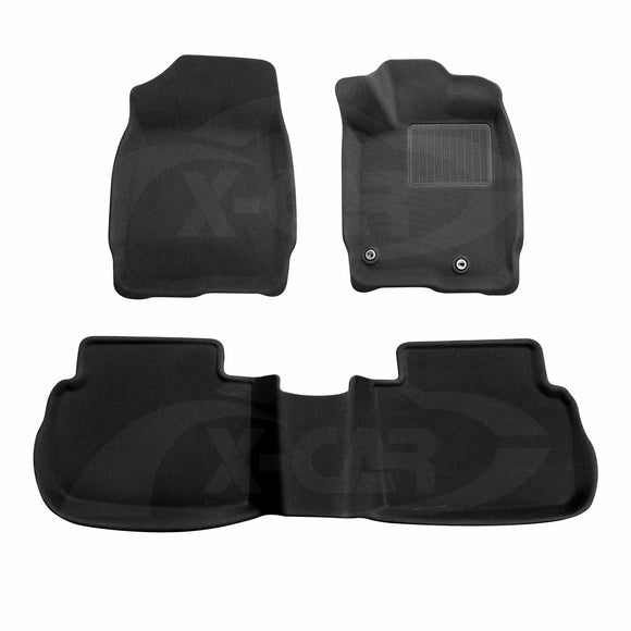 3D Floor Mats for Honda Civic 11th 2021-2024 All-Weather Car Liners
