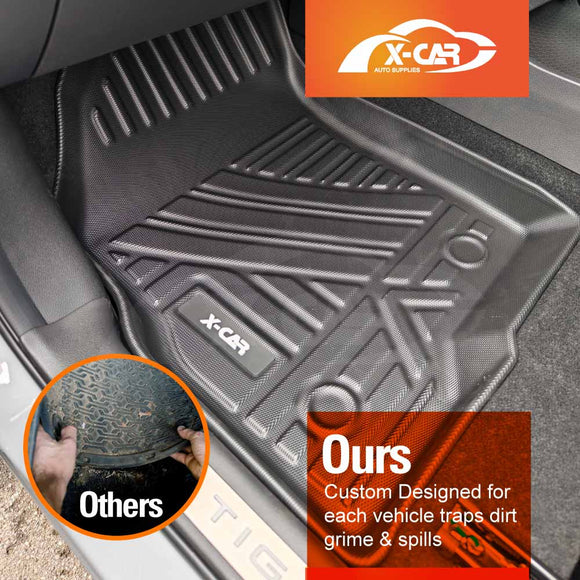 3D Floor Mats for Honda Civic 11th 2021-2024 All-Weather Car Liners