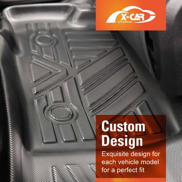 3D Floor Mats for Honda Civic 11th 2021-2024 All-Weather Car Liners