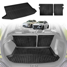 Boot Liner/ Back Seat Protector for Hyundai Kona 2017-2023 Trunk Cargo Mat Luggage Tray