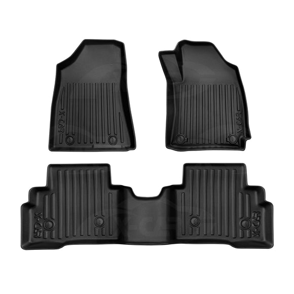 3D Floor Mats for Hyundai Kona 2023-Onwards All-Weather Car Liners