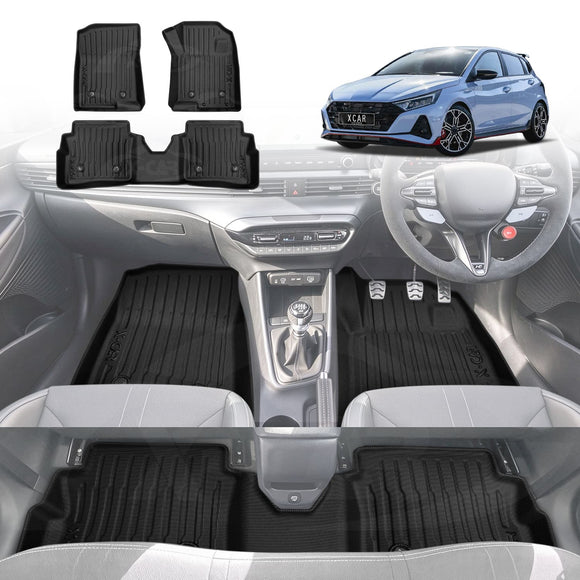 3D Floor Mats for Hyundai i20 BC3 Series 2020-Onwards All-Weather Car Liners