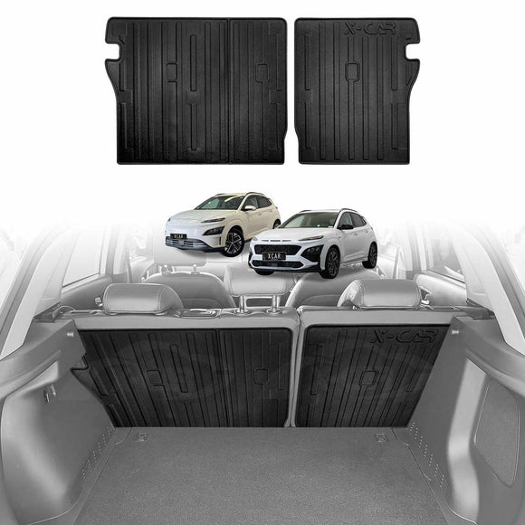 Boot Liner/ Back Seat Protector for Hyundai Kona 2017-2023 Trunk Cargo Mat Luggage Tray