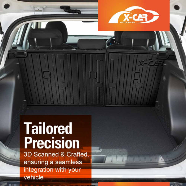 Boot Liner / Back Seat Protectors for Hyundai Kona 2023-2025 Trunk Cargo Mat Luggage Tray