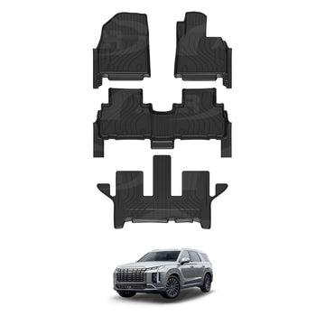 [Pre-order] 3D Floor Mats for Hyundai Palisade 2020-Onwards All-Weather Car Liners