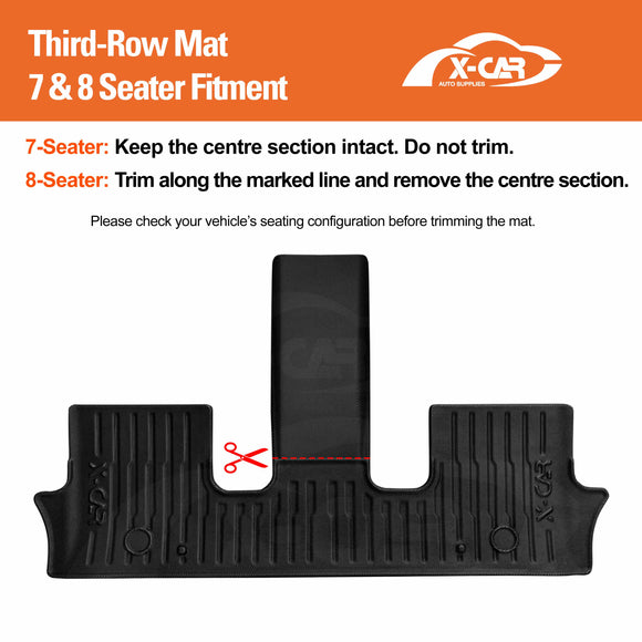 3D Floor Mats for Hyundai Palisade LX3 2026-Onwards All-Weather Car Liners