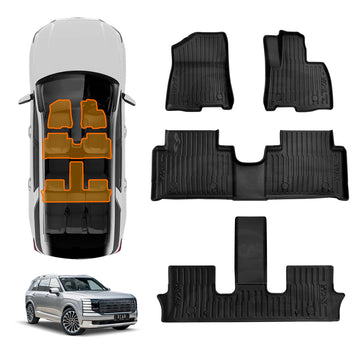 3D Floor Mats for Hyundai Palisade LX3 2026-Onwards All-Weather Car Liners