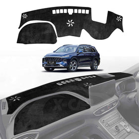 Dash Mat for Hyundai SantaFe Santa Fe 2018-2023 With HUD Non-Slip Microfiber Pad Cover