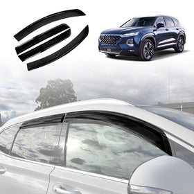 Weathershields for Hyundai Santa Fe SantaFe 2018-2023 Car Weather Shields Wind Deflectors Sun Visors