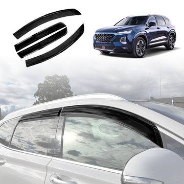 Weathershields for Hyundai Santa Fe SantaFe 2018-2023 Car Weather Shields Wind Deflectors Sun Visors