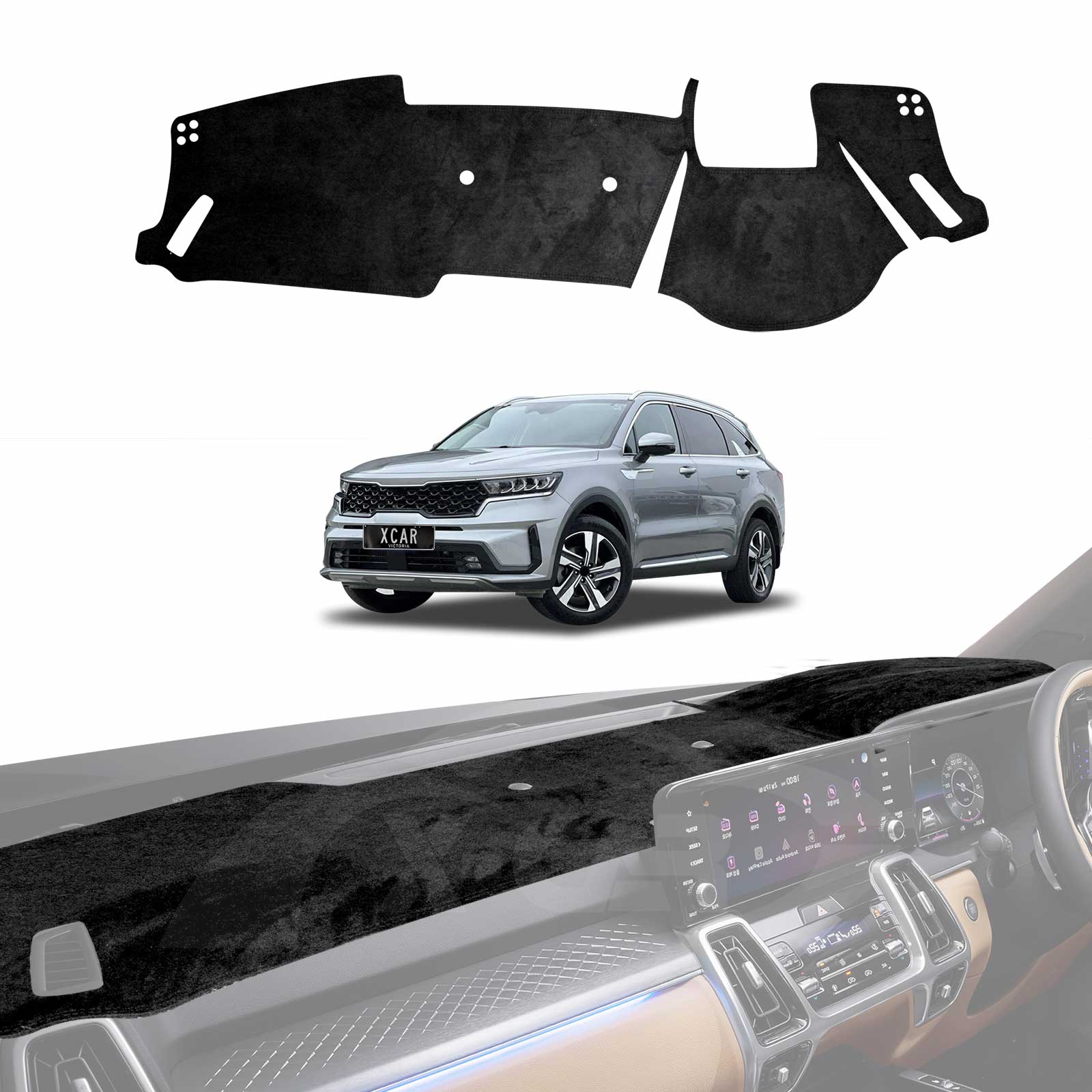 Dash Mat for Kia Sorento 2020-2025 Non-Slip Dashboard Pad Cover