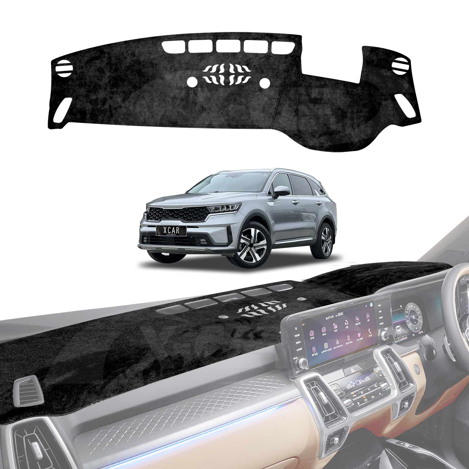 Dash Mat for Kia Sorento 2020-2025 Non-Slip Dashboard Pad Cover