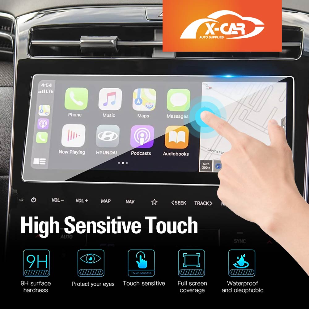 Hot Deal - Tempered Glass Screen Protector for Hyundai Tucson 2021-Onwards Touchscreen Cover - 0