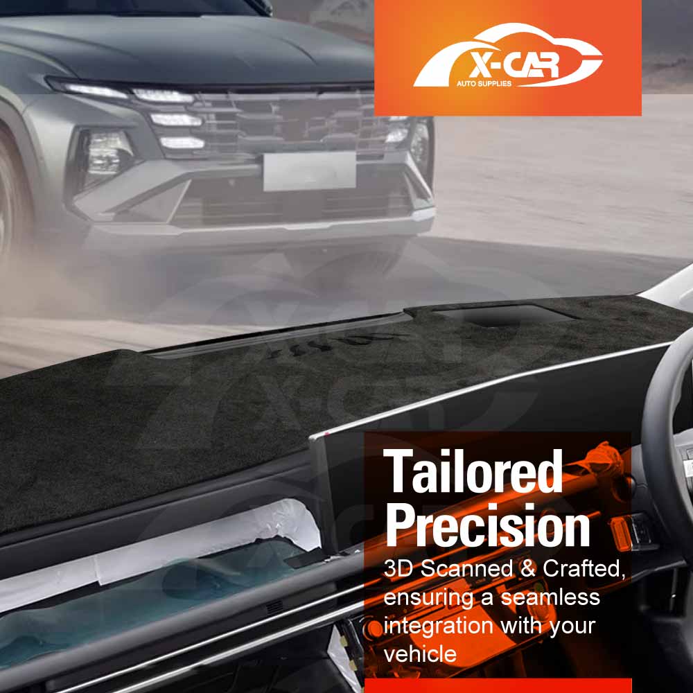 Dash Mat for Hyundai Tucson With HUD 2024-Onwards Non-Slip Microfiber Pad Cover