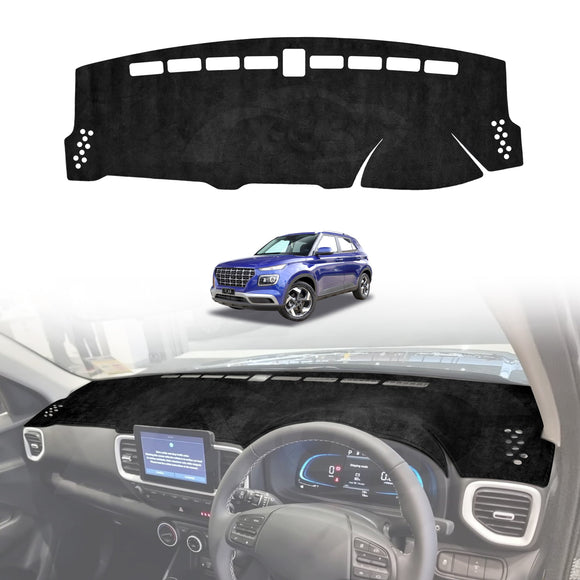 Dash Mat for Hyundai Venue 2019-Onwards Non-Slip Microfiber Dashboard Pad Interior Accessories
