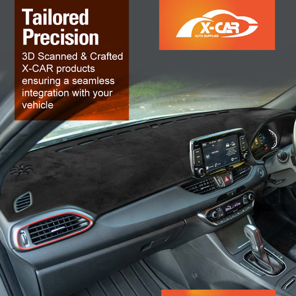 Dash Mat for Hyundai i30 Hatchback 2018-Onwards Non-Slip Microfiber Dashboard Pad Interior Accessories