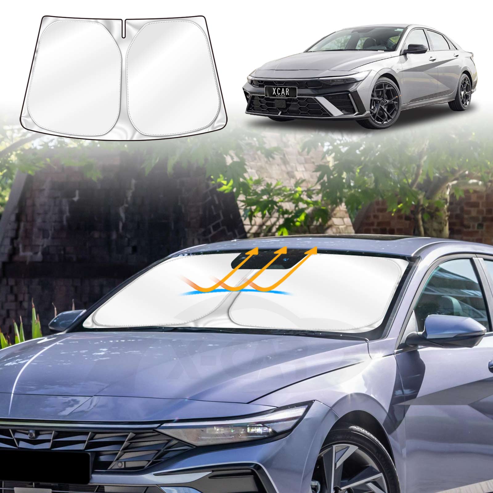 WindScreen Sun Shade for Hyundai i30 Sedan 2020-2025 WindShield Blind