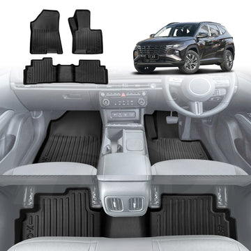 3D Floor Mats for Hyundai Tucson Petrol 2021-Onwards All-Weather Car Liners