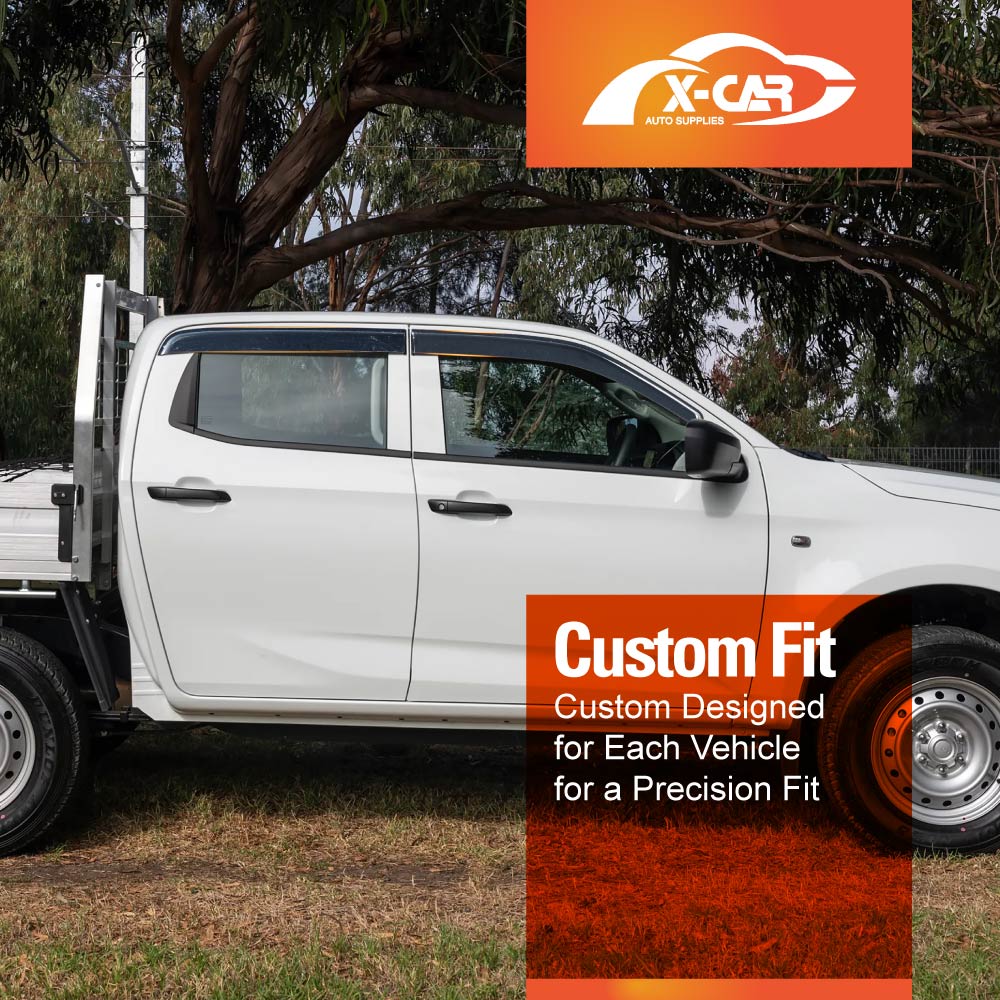 Weathershields for Isuzu D-MAX DMAX Dual Cab 2020-2025 Car Weather Shields Wind Deflectors Sun Visors