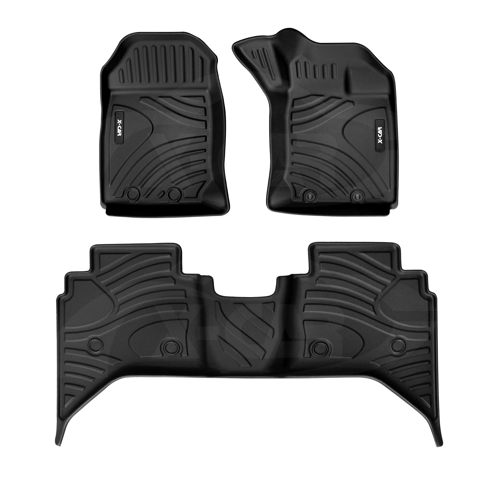 3D Floor Mats for ISUZU D-MAX DMAX Dual Cab 2012-2020 All-Weather Car Liners