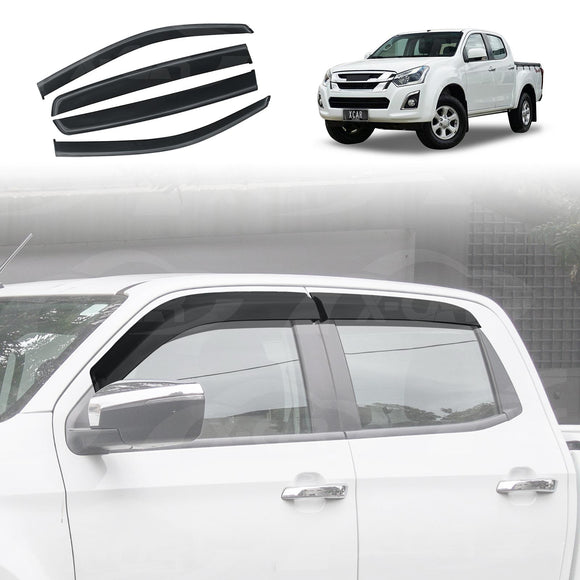 Weathershields for Isuzu D-MAX DMAX Dual Cab 2012-2020 Car Weather Shields Wind Deflectors Sun Visors