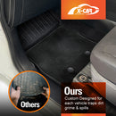 3D Car Mats for Mazda BT-50 BT50 Dual Cab 2020-Onwards TF Series All-Weather Floor Liners-2