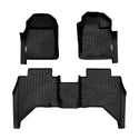 3D Floor Mats for ISUZU D-MAX DMAX Dual Cab 2020-2025 All-Weather Car Liners