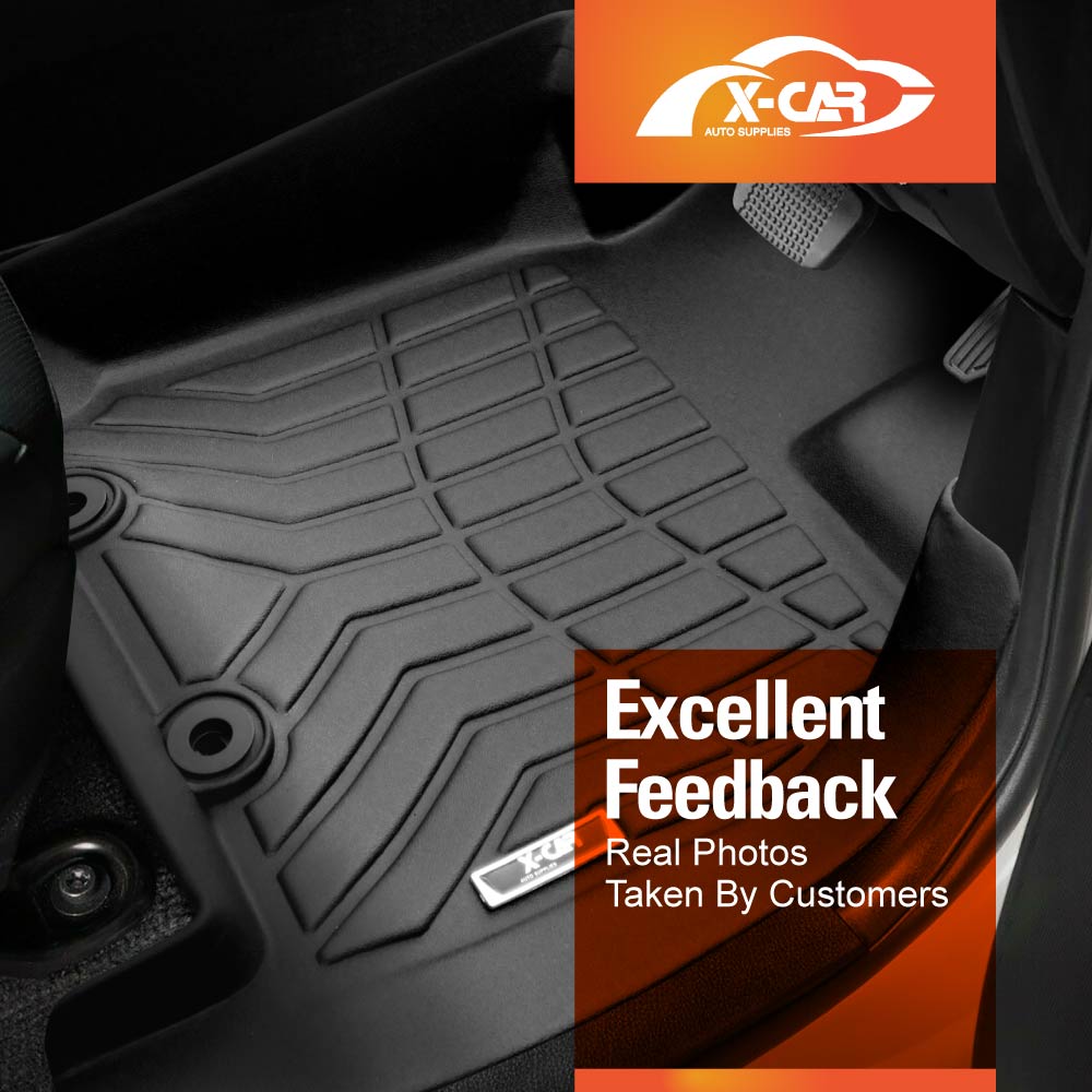 3D AllWeather Floor Mats for ISUZU DMAX DMAX Dual Cab 20202024 XCAR