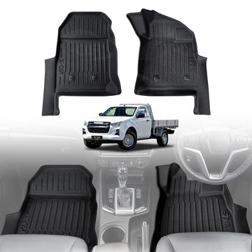 3D Floor Mats for ISUZU D-MAX DMAX Single Cab 2020-Onwards All-Weather Car Liners